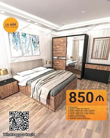 dest mebel: Yataq dəsti – La Mini (Laconic & Minimalism) Komplektə daxildir — 1