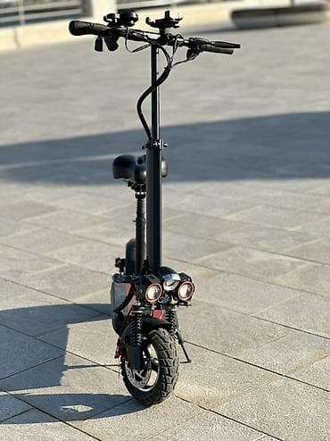 explore smart samokatlar: Güclü elektrik skuter - İkiqat ön amortizator sistemi və iri — 6