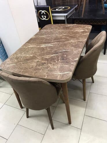 Masa və oturacaq dəstləri: Mətbəx üçün, Yeni, Açılan, Dördbucaq masa, 4 stul — 5