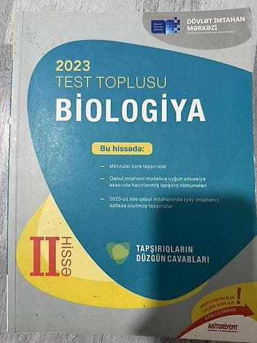 Məhsul: 2023 Test Toplusu – Biologiya (II hissə), Dövlət İmtahan — 1