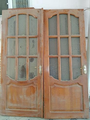 seyfi qapi: Taxta ikiqanadlı otaq qapısı - Material: təbii ağac - Rəng: klassik — 1
