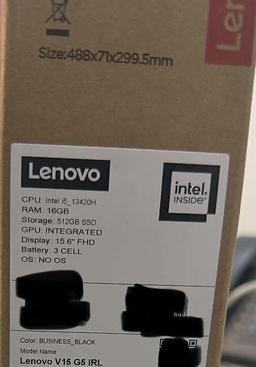 HP: Yeni Lenovo 15.6 ", Intel Core i5, 512 GB, Ünvandan götürmə, Ödənişli çatdırılma, Rayonlara çatdırılma — 1