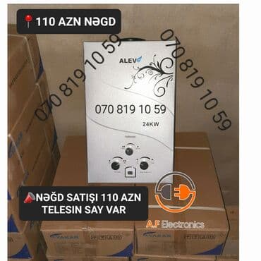 su qizdirici qazla qiymeti: Məhsul: Qazla işləyən su qızdırıcısı (geyzer) – 24 kW Xüsusiyyətlər — 2