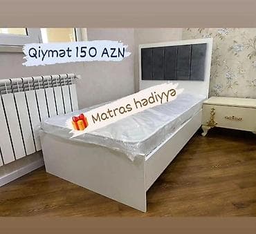 Yeni, Təknəfərlik çarpayı, Bazasız, Matras ilə, Siyirməsiz, Azərbaycan lalafo.az -da Yeni, Təknəfərlik çarpayı, Bazasız, Matras ilə, Siyirməsiz, Azərbaycan