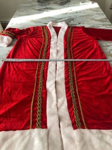 baglama: Yeni il üçün Şaxta Baba kostyumu dəsti - Rəng: klassik qırmızı-ağ - — 3