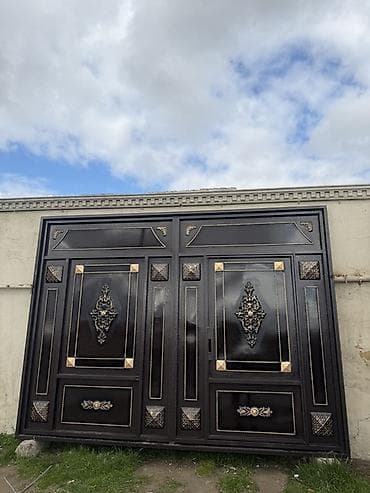 demir wkaf: Dəmir Həyət darvazası, Mexaniki, Qapı ilə, rəng - Qəhvəyi — 1