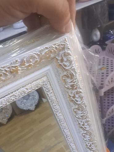 Зеркало Настольное, Прямоугольник, Декоративное, С рамой