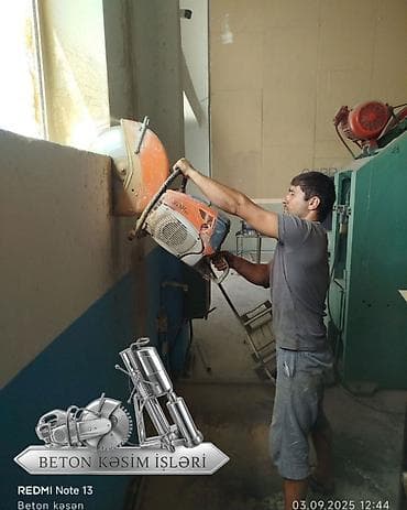 dirnaq şekilleri: Beton kəsmə xidməti təqdim olunur. Xidmətə daxildir: - Beton — 7