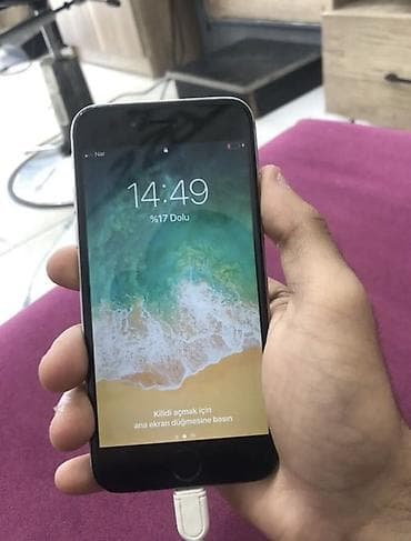 IPhone 6, 16 ГБ, Серебристый, Отпечаток пальца at lalafo.az IPhone 6, 16 ГБ, Серебристый, Отпечаток пальца