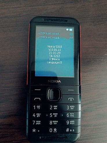 printer telefon: Nokia 5310, rəng - Qara, İki sim kartlı — 1