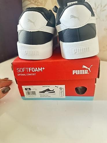 yun corab: Puma Smash v2/“Puma Seya Clean” qadın krossovkaları - Rəng: qara-ağ - — 1