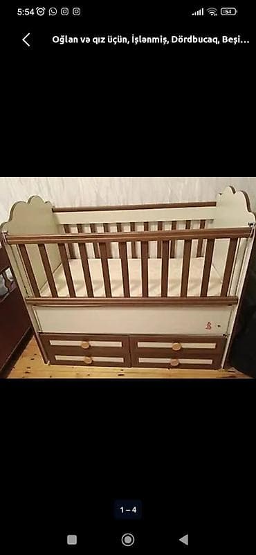 besik matrasi: Oğlan və qız üçün, Dördbucaq, Beşik, Matras ilə — 1