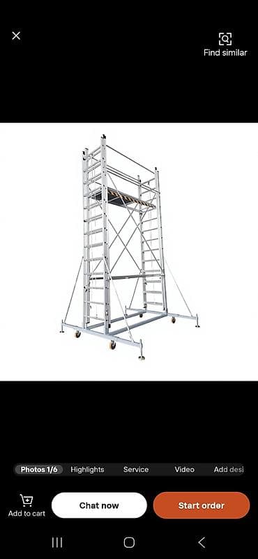 nerdivan: Alüminium mobil skafold (iskelə) sistemi - Material: yüngül və — 7