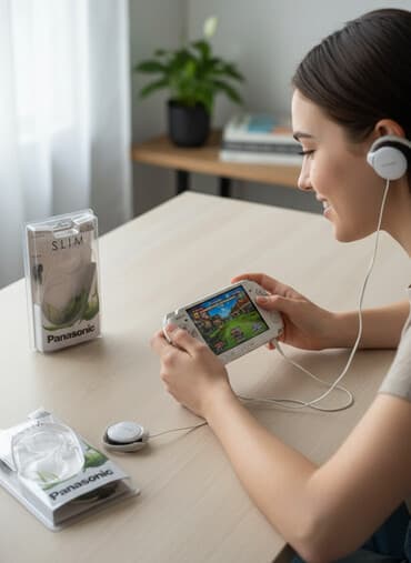 oyun qulaqlıqları: Simli Qulaqcıqlar, Panasonic, rəng - Boz — 5