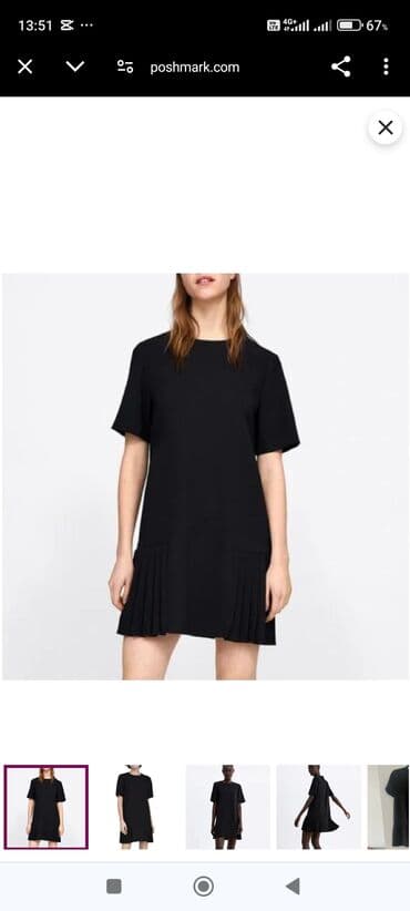 zara qadın: Kokteyl donu, Midi, Zara, XL — 1