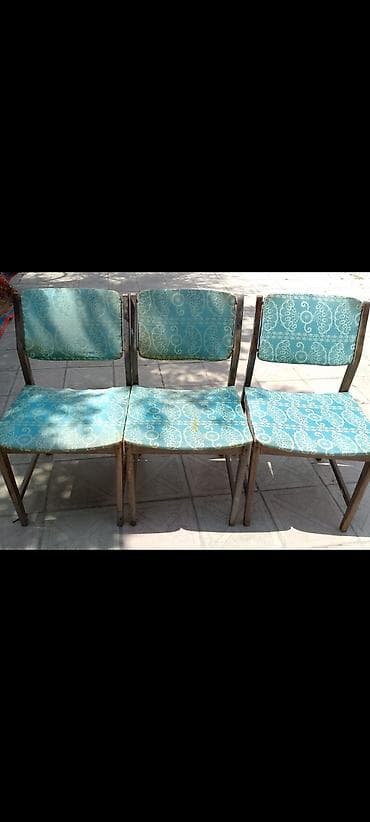 Mətbəx üçün, İşlənmiş, Qatlanmayan, rəng - Göy Stul — 1