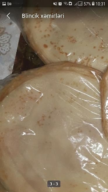 İçkilər: 1 packası 3 man .packada 10 ededdir.temiz ev şeraitinde hazırlanır.1 — 1