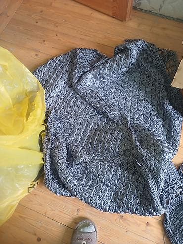 Pledlər: Divan üçün rəng - Boz Yataq örtüyü — 3