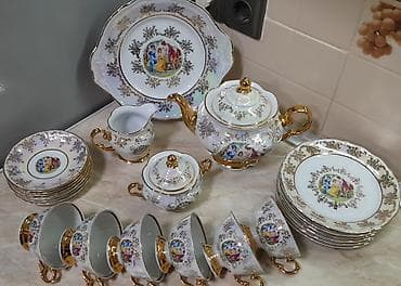 dolab satisi: Çay dəsti, Farfor, 6 nəfərlik, Çexiya — 2