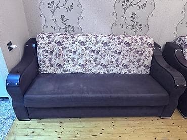 pc kreslo: İşlənmiş, Divan, 2 kreslo, Bazalı, Açılan — 1