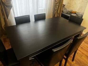 ağ qara mətbəx mebelləri: Masa və oturacaqlar — 2