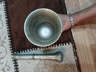 sarımsaq: SSRİ dövrünə aid, orijinal və dözümlü metal həvəngdəstə satılır — 3