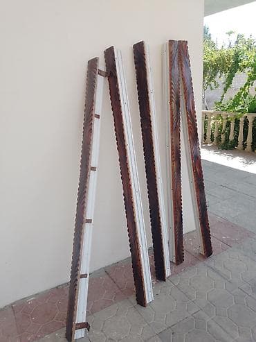 qapi darvaza: Taxta dekorativ plintus/obaşovka dəsti - Material: təbii ağacdan oyma — 3