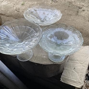 Tort və şiriniyyat qabı, Şüşə