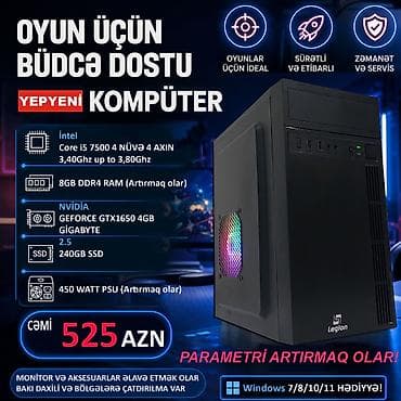 ŞOK ENDİRİM!!! QAÇIRMAYIN!!! ⭐Tək Sistem Bloku - 525 AZN ⭐KOMPLEKT