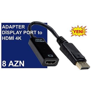 komputer setup: Display Port Adapterlər/Konverterlər (Çeviricilər) ⭐Display Port to — 8