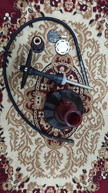 Nargilə dəsti - Klassik dizaynlı, qara-rəng ağırlıqlı nargilə — 2