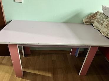 nerjavik stol: Qonaq otağı üçün, İşlənmiş, Açılmayan, Dördbucaq masa, 2 stul — 5