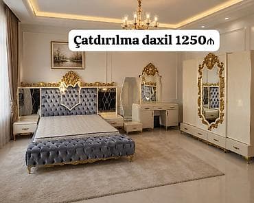 mdf stol: Yataq dəsti satılır 1250₼. mdf maşın boyası. Ünvan Binəqədi. Fatimə99 — 1
