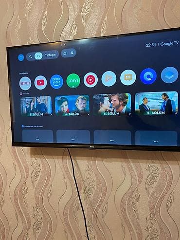 televizor youtube: TCL Smart TV – Google TV ilə - Marka/model: TCL (aşağı çərçivədə TCL — 9