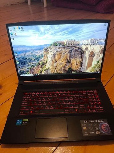 msi katana: MSI Katana 17 B12U oyun noutbuku - Ekran: 17.3", 1920×1080 (Full HD) — 1