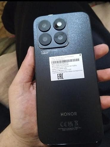 telefon 500: Honor X8b, 256 GB, rəng - Qara, Barmaq izi — 2