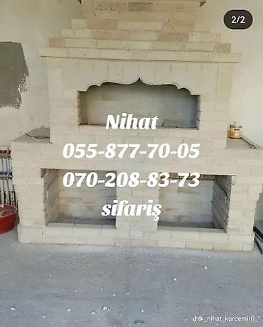 ventilyator temiri: Kərpic işləri və açıq hava mətbəxi/şamdan-peç tikintisi Xidmətin — 4