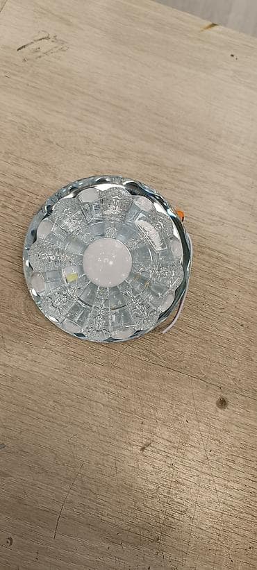 led işıqlar: Şüşə dekorlu LED tavan spotu - Növ: LED daxili tavan/spot işıq - — 1