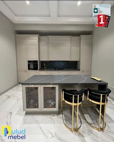 Sifarişlə mətbəx dəsti, Özü çəkən petlələr, Sadə laminat, Kredit var, Ünvandan götürmə, Pulsuz çatdırılma, Rayonlara çatdırılma