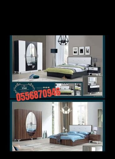 ders masaları: İkinəfərlik çarpayı, Termo, Dolab, 2 tumba, Azərbaycan, Yeni — 1