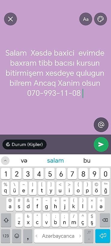 Xəstə baxıcı xidməti - Evdə peşəkar qayğı: gündəlik qulluq, gigiyena