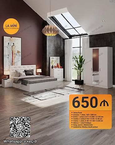 Yataq Dəsti – LA MINI (Laconic &amp; Minimalism) Tərkib: - Çarpayı: 1