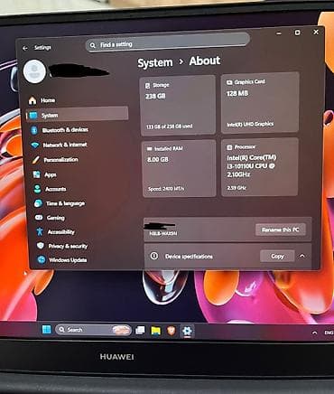 mini noutbuk: Huawei MateBook D14 Görünüşcə çox estetik və incə modeldir. 2023-cü — 3