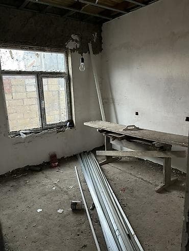 emlak alqi satqisi: Satılır: Tikintisi davam edən fərdi yaşayış evi - Layihə: 1 mərtəbə + — 7