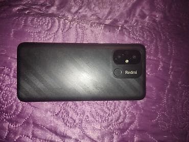 blackbird et ceken: Redmi 12C, 128 GB, rəng - Qara, Barmaq izi — 2