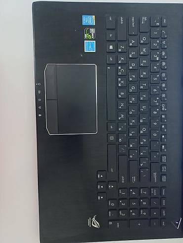 prosessor satilir: ASUS ROG seriyası noutbuk - Korpus: mat qara, ROG loqolu dizayn - — 2