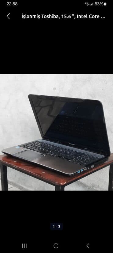 nexus notebook: Б/у Toshiba, 15.6 ", Intel Core i5, 256 ГБ, Самовывоз — 1