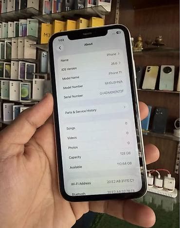 IPhone 11, 128 ГБ, Белый, Гарантия, Face ID, С документами — 2