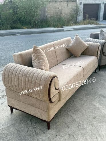 Sifarişlə mebel: Divan, Qonaq otağı üçün, Parça, Bazalı, Açılan, Kitab — 1