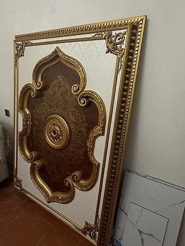 Barokko üslubunda dekorativ divar paneli 1.20x1.60 sm - Material — 2